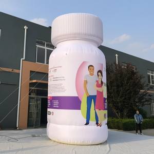 Medis Trade tinggi 6m botol obat tiup kustom promosi iklan botol lampu tiup - Product Image 3