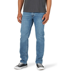 Pantalones Vaqueros de Mezclilla Rectos para Hombre, Corte Regular, Cintura Elástica Cómoda, Marca Wrangler Authentics - Product Image 3
