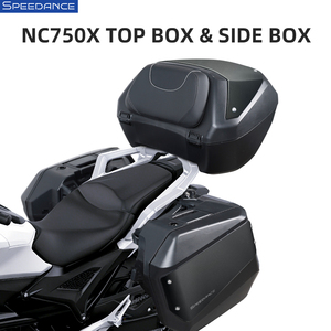 Ensemble de trois valises pour moto (50L Top Box + 33L gauche + 30L droite) pour <span class=keywords><strong>Honda</strong></span> NC750X – Solution de bagage arrière durable et améliorée - Product Image 1