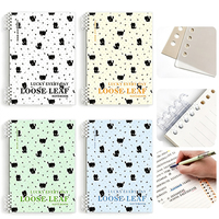 Carnet à feuilles mobiles rechargeable en PP de haute qualité de Malaisie, pages amovibles, cahier pour étudiants, idéal pour l'école et les études