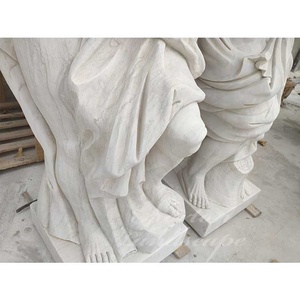 Tùy Chỉnh Ngoài Trời Vườn Chất Lượng Cao Tay Chạm Khắc Bằng Đá Cẩm Thạch Hình Người Đàn Ông Bức Tượng Điêu Khắc Đá Khắc La Mã Cột Trụ Cột Giá - Product Image 5