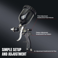 Pistol Semprot HVLP Profesional 1.4mm/1.7mm/2.0mm - Hemat Cat dengan Overspray Rendah, Efisiensi Tinggi untuk Bodi Mobil & Furnitur Kayu