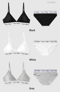 <span class=keywords><strong>Set</strong></span> di Lingerie con scollo a V da donna di alta qualità traspirante <span class=keywords><strong>set</strong></span> di reggiseno <span class=keywords><strong>sportivo</strong></span> e mutandine con Logo elastico - Product Image 5