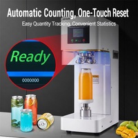 Machine de scellage automatique commerciale pour canettes de boissons en PET, scelleuse de bocaux en plastique, aluminium et laiton, fermeuse de canettes de soda