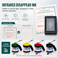 Encre invisible infrarouge jaune à transparente, encre de sérigraphie sensible aux IR, encre de sécurité anti-contrefaçon pour étiquettes papier