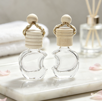 Flacon diffuseur de parfum en verre vide personnalisé et unique pour voiture, 5ml, 9ml, 13ml, avec bouchon à vis, sérigraphie et marquage à chaud givré