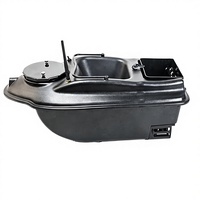 Bateau d'appâtage professionnel pour la pêche à la carpe, télécommande sans fil 500m, double bac à appât (libération par le fond et basculement arrière)
