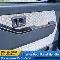 Penutup Sandaran Tangan Interior Pintu untuk Nissan Safari Y60 GR RD28T 88-04 8094026J01 8094126J01