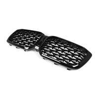 Pour BMW X3 G01 LCI 2022-2024 X4 G02 LCI 2022-2025 Grille de calandre avant style diamant noir brillant ABS