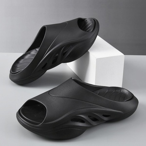 Chaussons personnalisés pour hommes, légers, en EVA, antidérapants, à bout ouvert, pour l'été, la plage, imprimés, à semelle souple, plateforme, design - Product Image 3