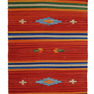 Tapis de sol moderne en coton fait main de qualité supérieure - Lavable et réversible pour les voyages et l'usage domestique - Product Image 1