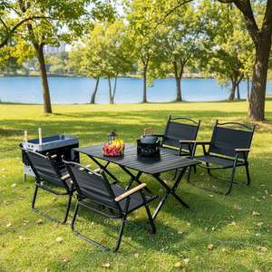 Chaise pliante de jardin ZhuNiu personnalisée avec impression Kermit, en acier carbone léger, cadre Oxford, haute qualité, mobilier d'extérieur moderne - Product Image 4