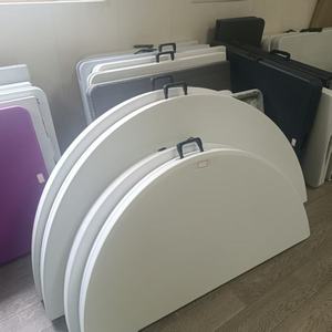 Tables rondes pliantes en plastique de <span class=keywords><strong>60</strong></span> pouces pour événements, fêtes, mariages, extérieur, vente en gros - Product Image 2