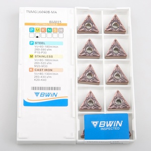 Chèn hình tam giác tnmg 160404 160408 tnmg160404 ma VF BM035 tnmg160408 cacbua chèn cho thép không gỉ gang - Product Image 5