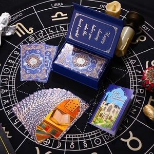 Édition anglaise personnalisable : Jeu de <span class=keywords><strong>cartes</strong></span> de tarot <span class=keywords><strong>Lenormand</strong></span> vintage à feuilles d'or, 40 <span class=keywords><strong>cartes</strong></span>, jeu de table en PVC, emballage en boîte couleur - Product Image 6