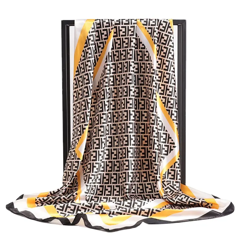 2021 Latest Cheap Tudung Bawal Square Satin Silk Scarf Luxury Shawls For Muslim Winter Hijab