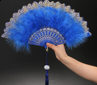Éventail pliant en bambou Lolita, nouveau style classique, art populaire, avec motif peint, thème Fille Fée et Plume, cadeau d'affaires