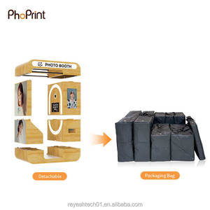 Ayrılabilir montaj ahşap fotoğraf kabini Vintage anında kapalı pasaport fotoğraf kabini - Product Image 4