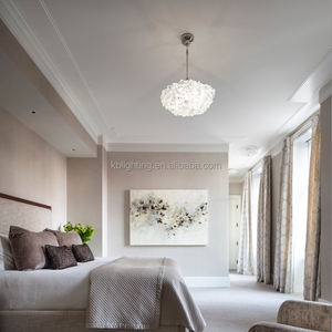 Pietre di cristallo naturale moderno stile semplice lampade a soffitto pendenti di cristallo di rocca per camera da letto - Product Image 6