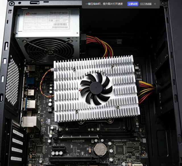 Custom 9 Blades Low Noise 4Pin PWM Fan Fansink Aluminum Extrusion Heatsink for VGA Card Cooling