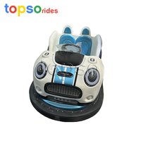 Manèges de parc d'attractions pour enfants et adultes, voiture tamponneuse électrique rechargeable 500W 48V à batterie pour 2 enfants