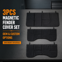 Lot de 3 protections magnétiques pour ailes de voiture en cuir PU imperméable – Tapis de protection pour atelier de réparation automobile