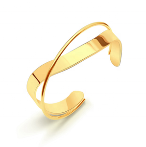 Brazaletes de Acero Inoxidable Populares, Corte Simple, Pulido Brillante, Forma de C, Logotipo Personalizable - Product Image 2