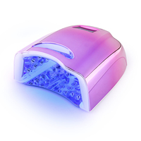 Lampe à ongles UV LED rechargeable intelligente 98W, séchoir à ongles sans fil avec affichage de la capacité de la batterie et poignée portable pour le bricolage à domicile