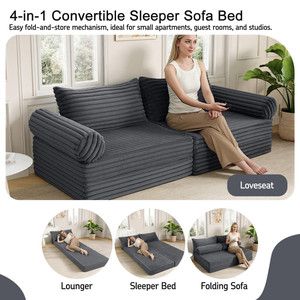 Nuevo Modelo 2026 de Muebles Modernos para el Hogar en Wayfair, Sofá Cama Compacto con Compresión al Vacío, Solo 0.25 CBM Después del Empaque - Product Image 2
