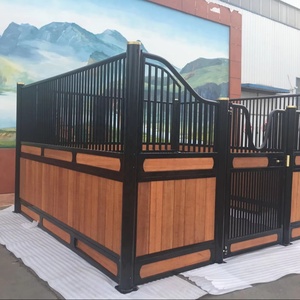 Luxe Indoor Paardenstal Kraam Poeder Gecoat Met Bamboe Board Draagbaar Voor Boerderijen Nieuwe En Gebruikte Staat - Product Image 4