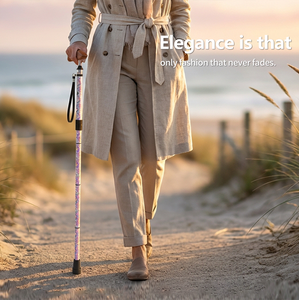 Bâton <span class=keywords><strong>de</strong></span> marche unisexe tendance - <span class=keywords><strong>Canne</strong></span> autoportante en <span class=keywords><strong>fibre</strong></span> <span class=keywords><strong>de</strong></span> <span class=keywords><strong>carbone</strong></span> avec impression UV personnalisée et design pliable pour hommes et femmes - Product Image 3