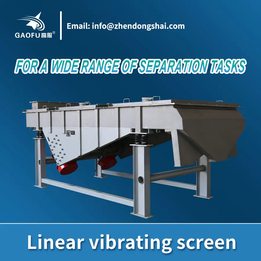 industrielle vibrator-siebmaschine tragbarer linearer vibrierender sieb-trennmaschine für aggregate