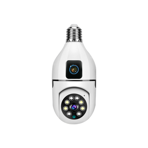 Haute définition 360 degrés panoramique Mini ampoule sans fil caméra <span class=keywords><strong>Vision</strong></span> nocturne ventes directes garantie 1 an capteur CMOS nuage - Product Image 1