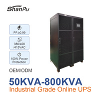 Alimentation électrique UPS modulaire 100KVA 150KVA 300KVA évolutive, module 50KVA, double conversion en ligne, triphasé