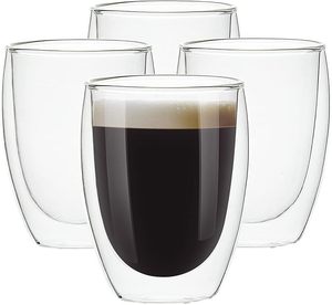 12oz 350ml all'ingrosso <span class=keywords><strong>vetro</strong></span> borosilicato trasparente <span class=keywords><strong>caffè</strong></span> tè Latte Cappuccino tazza <span class=keywords><strong>doppio</strong></span> strato tazze di <span class=keywords><strong>vetro</strong></span> senza manico - Product Image 4