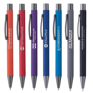 Tùy Chỉnh Biểu Tượng Tia <span class=keywords><strong>Laser</strong></span> Bút Bi Khuyến Mại Quảng Cáo Cảm Ứng Mềm Cao Su Tráng Kim Loại 1.0Mm Chiều Rộng Bằng Văn Bản Cho Khách Sạn - Product Image 2