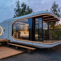 Cabine spatiale, maison conteneur mobile, hôtel dans une zone touristique, cabine Apple, capsule de camping, chambre avec salon, chambre à coucher, salle de bain