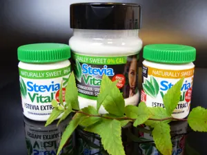 Pure Food Grade Stevia Pó 1g Doce Igual 2 Tsp Açúcar Eritritol Mistura para Tabletop Use Embalagem a Granel