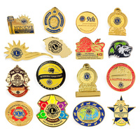 Badges de luxe en métal émaillé souple et dur, logo personnalisé, épingles de revers Lion, fabricants de badges Lions Club