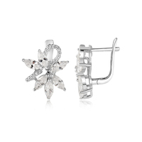 925 Sterling Silber Blumen-Ohrringe und Accessoires Großhandel
