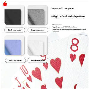 <span class=keywords><strong>Jeu</strong></span> de cartes à jouer en plastique PVC personnalisé avec illustrations, construction durable, couleur or, <span class=keywords><strong>prix</strong></span> d'usine - Product Image 5