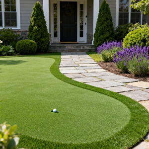 Sân cỏ nhân tạo PE chất lượng cao, chống thấm, mật độ cao GLC dùng cho sân tennis, sân golf, sân khúc côn cầu, sân tập golf. - Product Image 3