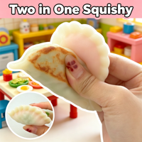 Squishy anti-stress simulé en forme de dumpling, jouet promotionnel en forme de Gyoza japonais (faux aliment)
