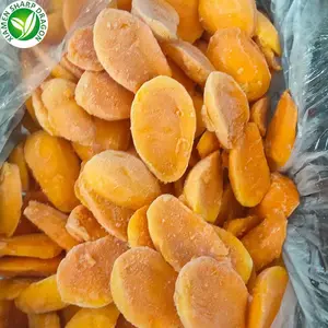 Wholesale Peeled Pitted IQF Frozen Mango Half Halves Cut Chunks Bulk Organic Freeze Freezing Unsweetened no sugar Factory