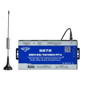 S272 GSM 3G 4G M2M RTU 8DIN 6AIN/PT100 4 реле 1 USB RS485