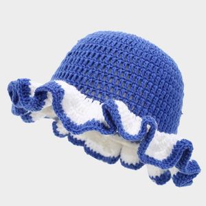 Autumn Winter Knitted Acrylic Unisex Bucket <b>Hat</b> Handmade Travel Fashion Colorful High Quality Low Price - Product Image 5