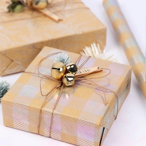 Custom Double-Sided Recyclable PE Coated Kraft <b>Paper</b> Roll <b>Leaf</b> Pattern Digital Printing Compatible Eco-Friendly Gift Packaging - Product Image 6