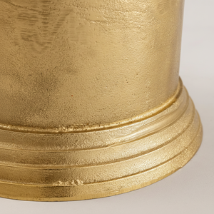 ถังน้ำแข็งอลูมิเนียมสีทอง3L พื้นผิวสูงขนาด12x8x11นิ้วตู้แช่ไวน์แบบตั้งได้สำหรับเครื่องดื่มไวน์อุปกรณ์ตกแต่งสำหรับบาร์ - Product Image 1