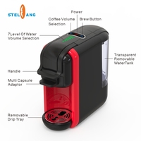 Machine à café professionnelle italienne à dosettes, 8 en 1, automatique, à portion individuelle, multi-capsules