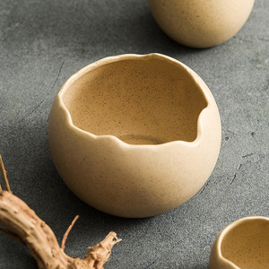 Eggshell <b>Ceramic</b> Bowl Pastoral Microwave Safe Home Use <b>Egg</b> Custard Steaming Bowl Creative Hotel Specialty Tableware Novelty - Product Image 4